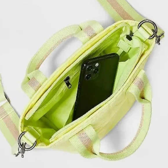 Small Tote Handbag - Universal Thread Lemon Yellow - Picture 3 of 5